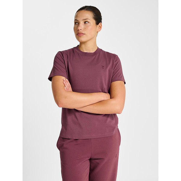 Hummel Pulse T-Shirt Femmes - Bordeaux
