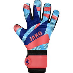 Jako River Basic Junior Rc Torwarthandschuhe Kinder - Koralle / Skyblue / Navy