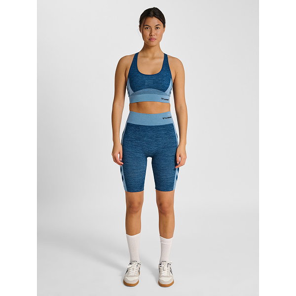 Hummel Clea Seamless Cuissard À Bretelles Femmes - Marine