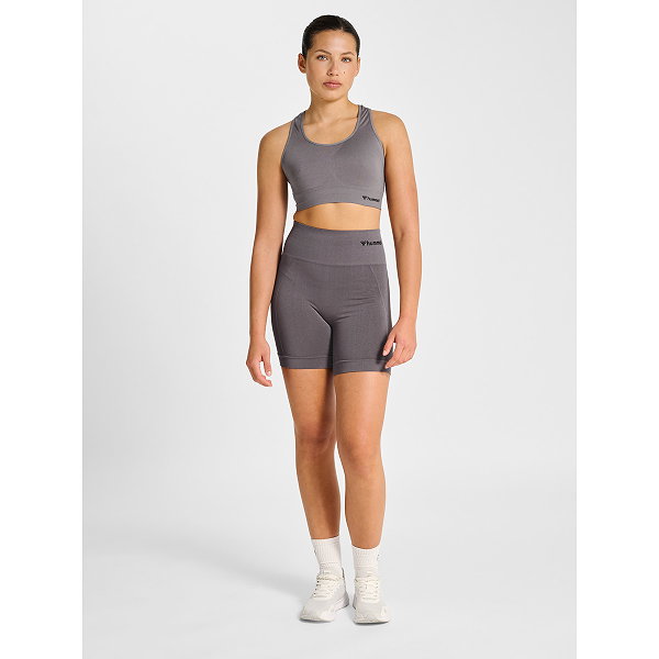 Hummel Seamless Short Tight Slidingbroek Dames - Donkergrijs