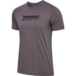 Hummel Pulse Graphic T-Shirt Hommes - Gris Foncé