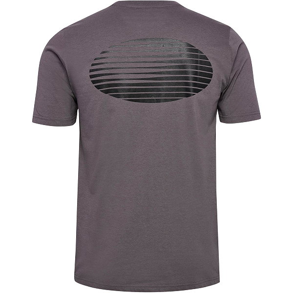 Hummel Pulse Graphic T-Shirt Hommes - Gris Foncé
