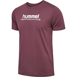 Voorvertoning: Hummel Pulse Graphic T-Shirt Heren - Bordeaux