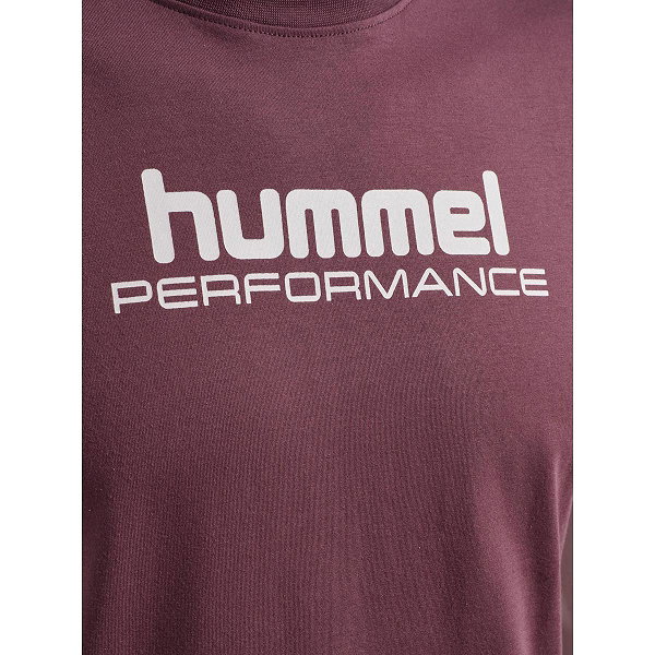 Hummel Pulse Graphic T-Shirt Heren - Bordeaux