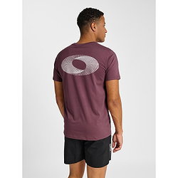 Voorvertoning: Hummel Pulse Graphic T-Shirt Heren - Bordeaux