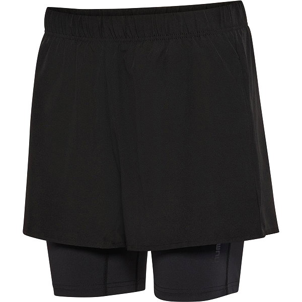 Hummel Hiit Intensity Short De Running 2-En-1 Femmes - Noir