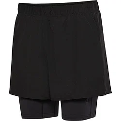 Hummel Hiit Intensity 2-In-1-Laufshorts Damen - Schwarz