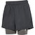 Hummel Hiit Intensity 2-In-1-Laufshorts Damen - Dunkelgrau