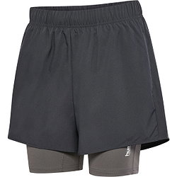 Hummel Hiit Intensity 2-In-1-Laufshorts Damen - Dunkelgrau