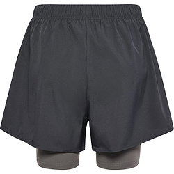 Vorschau: Hummel Hiit Intensity 2-In-1-Laufshorts Damen - Dunkelgrau