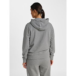 Voorvertoning: Hummel Pulse Sweater Met Kap Dames - Grijs Gemeleerd