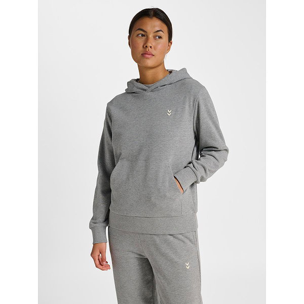 Hummel Pulse Sweater Met Kap Dames - Grijs Gemeleerd