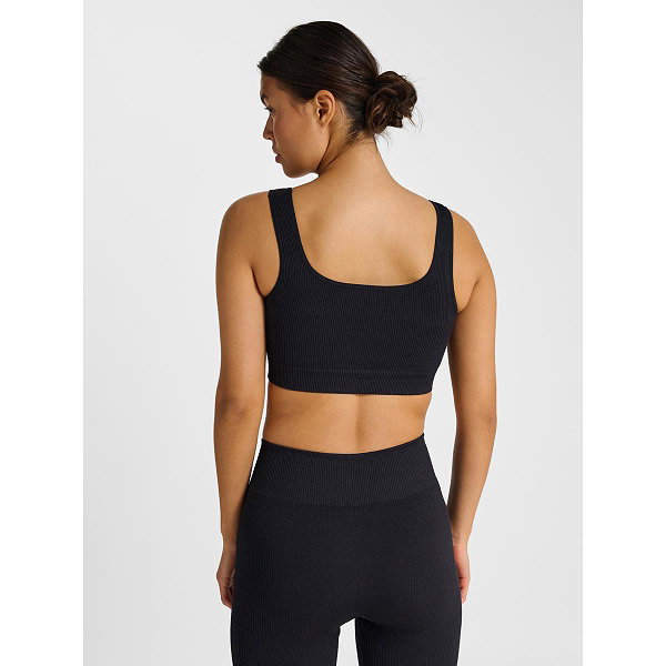 Hummel Pulse Seamless Rib Brassière De Sport Femmes - Noir