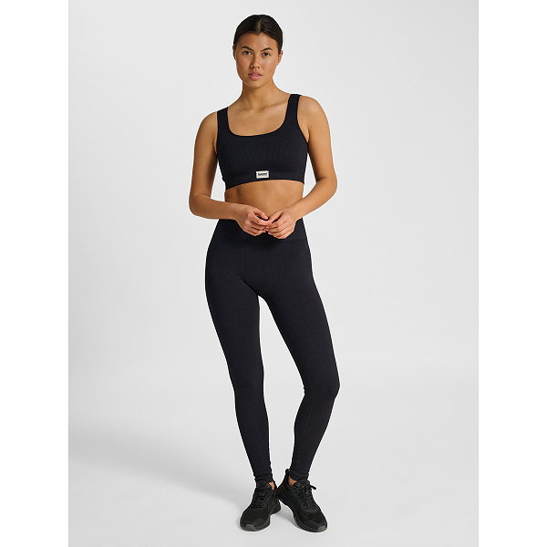 Hummel Pulse Seamless Rib Brassière De Sport Femmes - Noir