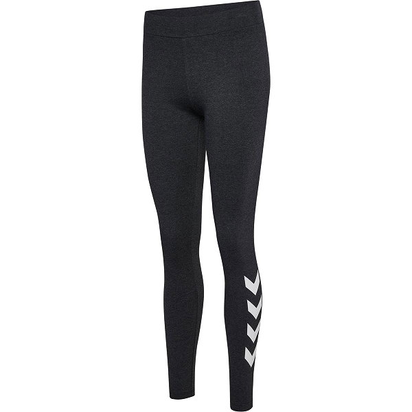 Hummel Pulse Logo Long Tight Damen - Schwarz Meliert