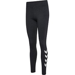 Hummel Pulse Logo Long Tight Damen - Schwarz Meliert