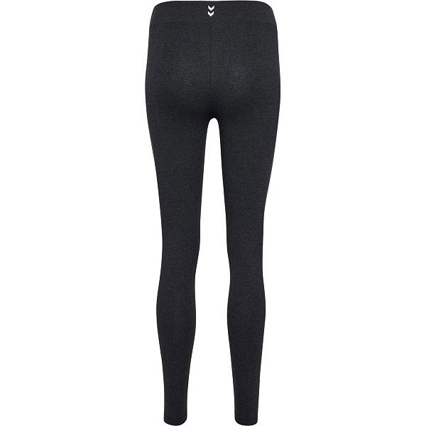 Hummel Pulse Logo Long Tight Damen - Schwarz Meliert