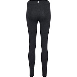 Vorschau: Hummel Pulse Logo Long Tight Damen - Schwarz Meliert
