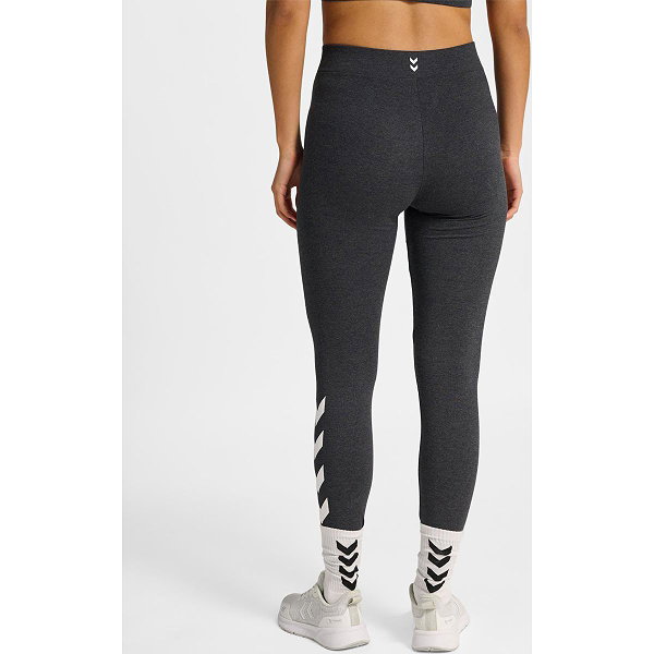 Hummel Pulse Logo Long Tight Damen - Schwarz Meliert