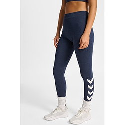 Présentation: Hummel Pulse Logo Cuissard Long Femmes - Marine Mélange