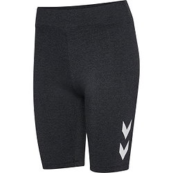 Vorschau: Hummel Pulse Logo Tight Damen - Schwarz Meliert