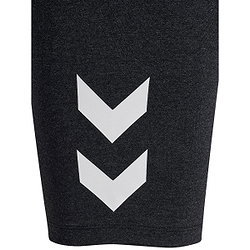 Vorschau: Hummel Pulse Logo Tight Damen - Schwarz Meliert