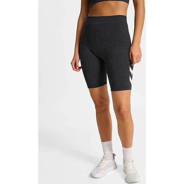 Hummel Pulse Logo Tight Damen - Schwarz Meliert
