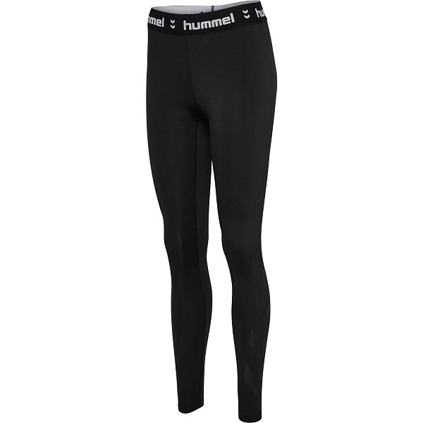 Hummel Pulse Mid Waist Long Tight Dames - Zwart