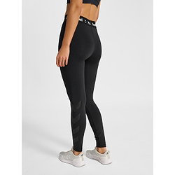 Voorvertoning: Hummel Pulse Mid Waist Long Tight Dames - Zwart