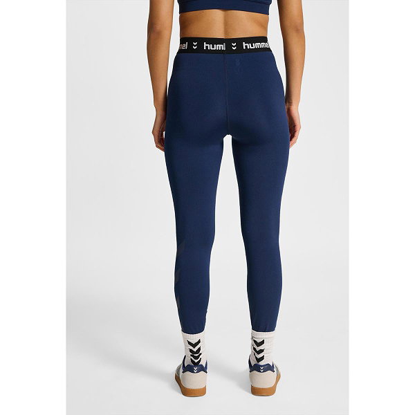 Hummel Pulse Mid Waist Cuissard Long Femmes - Marine