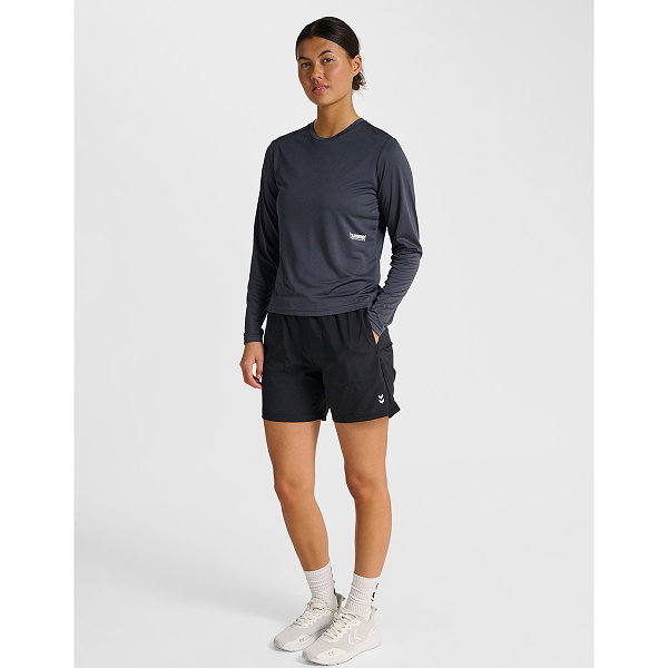 Hummel Pulse Workout L/S T-Shirt Damen - Dunkelgrau
