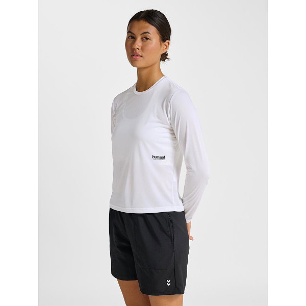 Hummel Pulse Workout L/S T-Shirt Femmes - Blanc