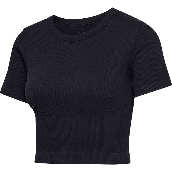 Hummel Pulse Seamless Rib T-Shirt Dames - Zwart