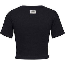 Voorvertoning: Hummel Pulse Seamless Rib T-Shirt Dames - Zwart
