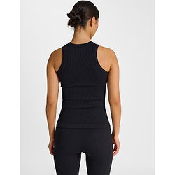 Vorschau: Hummel Pulse Seamless Rib Tanktop Damen - Schwarz
