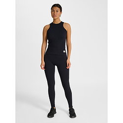 Vorschau: Hummel Pulse Seamless Rib Tanktop Damen - Schwarz