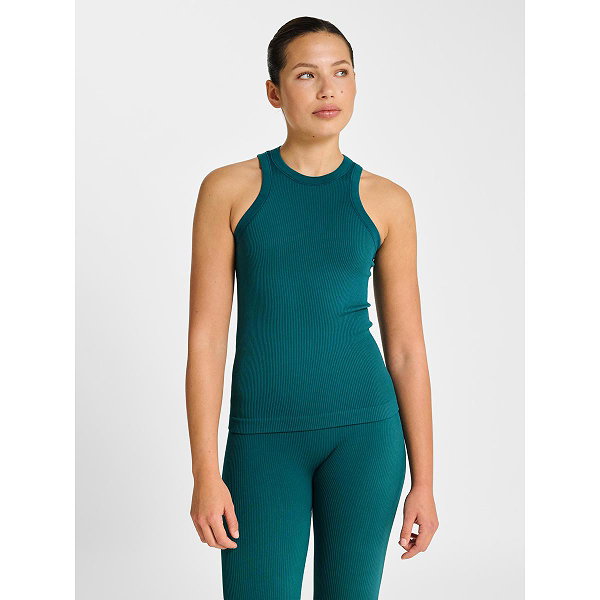 Hummel Pulse Seamless Rib Tanktop Damen - Grün