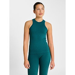 Vorschau: Hummel Pulse Seamless Rib Tanktop Damen - Grün