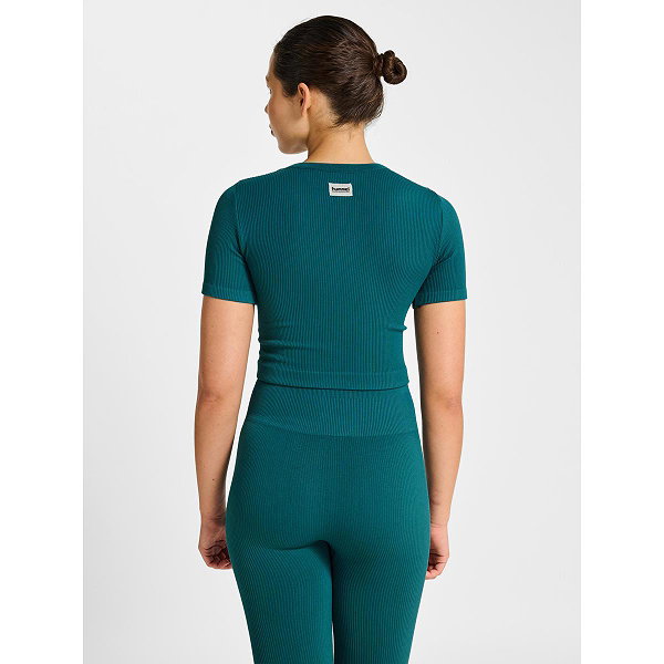 Hummel Pulse Seamless Rib T-Shirt Damen - Grün