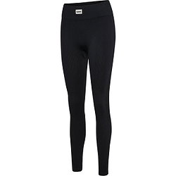 Hummel Pulse Seamless Rib Long Tight Dames - Zwart