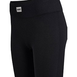 Vorschau: Hummel Pulse Seamless Rib Long Tight Damen - Schwarz
