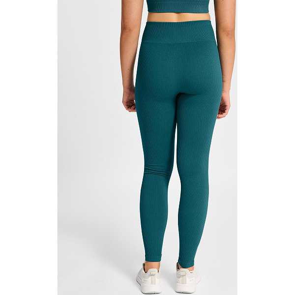 Hummel Pulse Seamless Rib Cuissard Long Femmes - Vert
