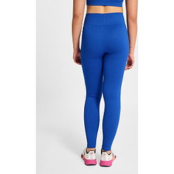 Vorschau: Hummel Pulse Seamless Rib Long Tight Damen - Royal