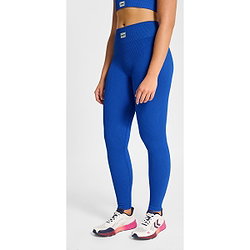 Vorschau: Hummel Pulse Seamless Rib Long Tight Damen - Royal