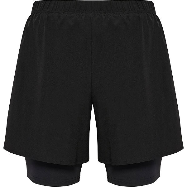 Hummel Hiit Intensity Short De Running 2-En-1 Hommes - Noir