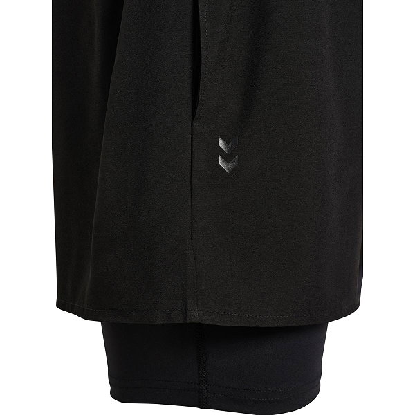 Hummel Hiit Intensity Short De Running 2-En-1 Hommes - Noir