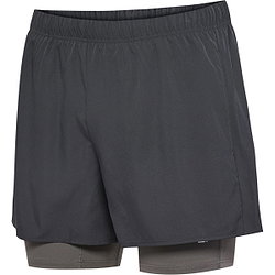 Hummel Hiit Intensity 2-In-1-Laufshorts Herren - Dunkelgrau