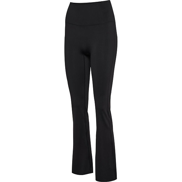 Hummel Yoga High Waist Flare Long Tight Dames - Zwart