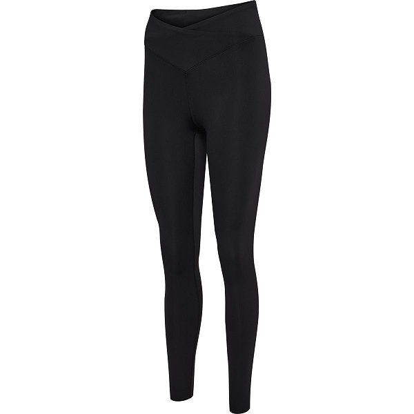 Hummel Yoga Wrap High Waist Long Tight Dames - Zwart