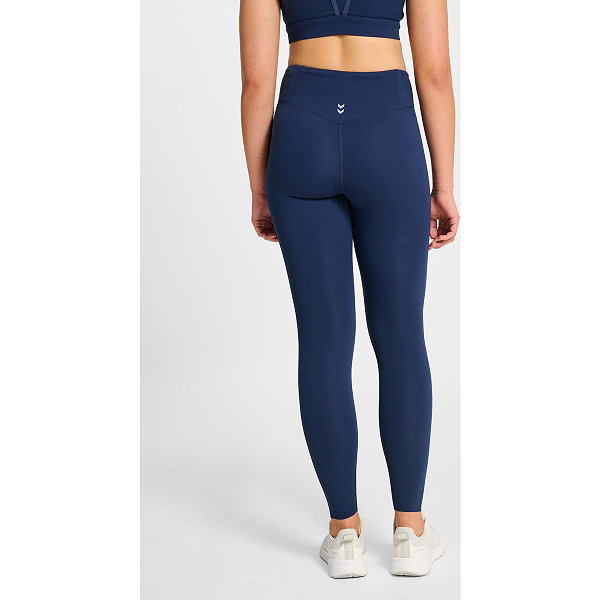 Hummel Yoga Wrap High Waist Long Tight Dames - Marine